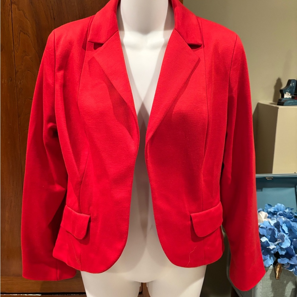 Women's Red Blazer Jacket